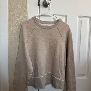Anthropologie Pilcro Taupe Knit Top